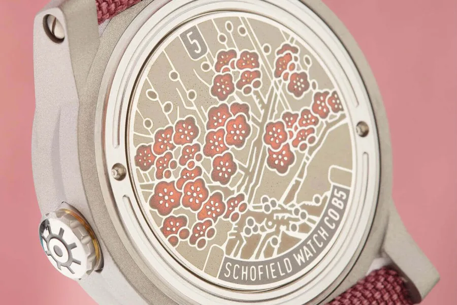 Schofield watch in pink