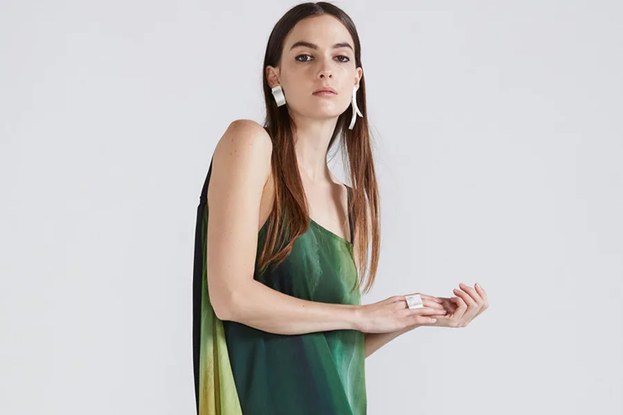 Symetria green dress