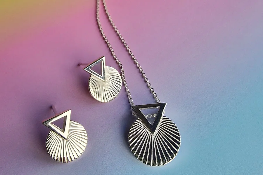 vurchoo ethical silver jewellery set