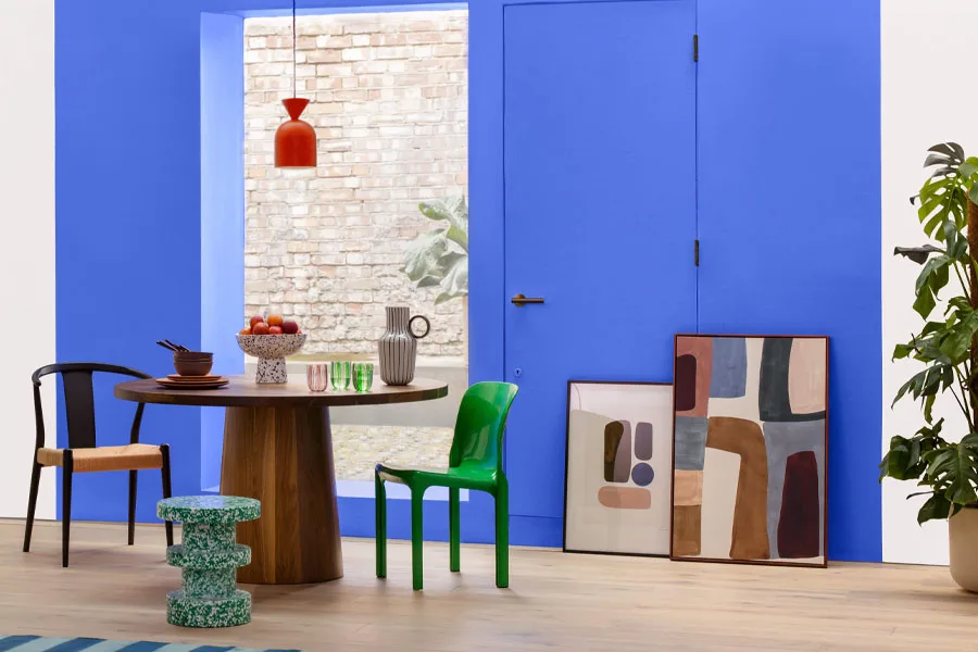 yescolours blue paint on walls for modern interiors