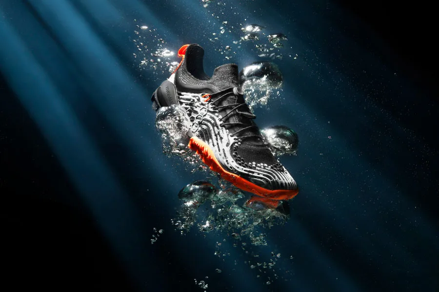vivobarefoot brand story featuring shoes under water