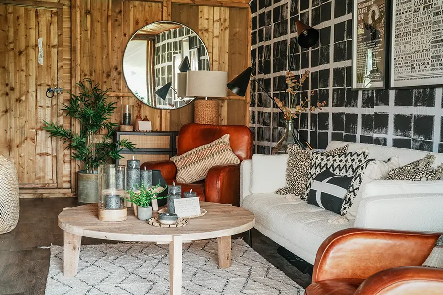 the pop-up hotel with Nicola OMara at Glastonbury festival