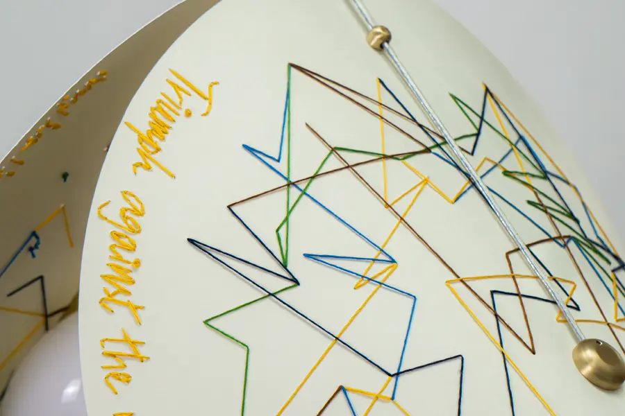 MESEME Studio collaboration with artist Nicole Chui on CONCHA Embroidure Collection