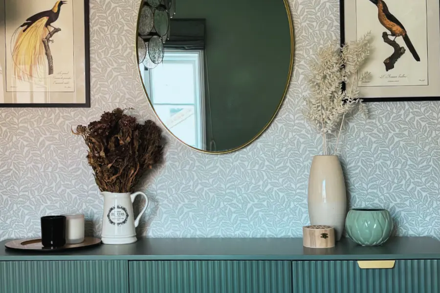 cadrega interiors Norfolk green dining room