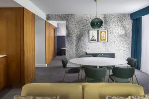 The Monkey Puzzle tree wallpaper in Hilton Hotel in Leeds