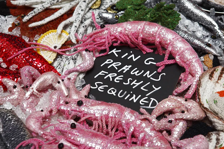 textile artist Kate Jenkins solo exhibition at air gallery
