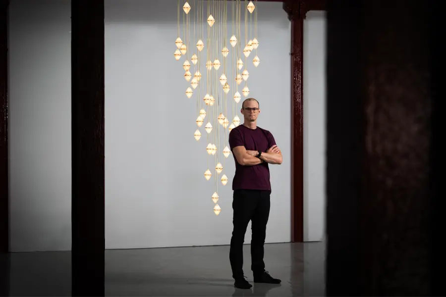Marc wood lighting feature by estila