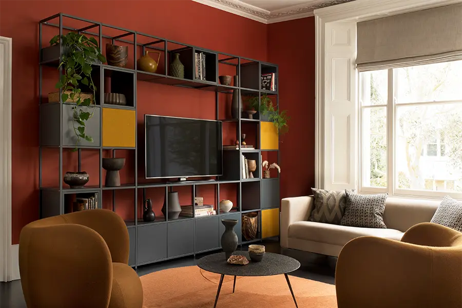 shelved modular furniture as feature by estila