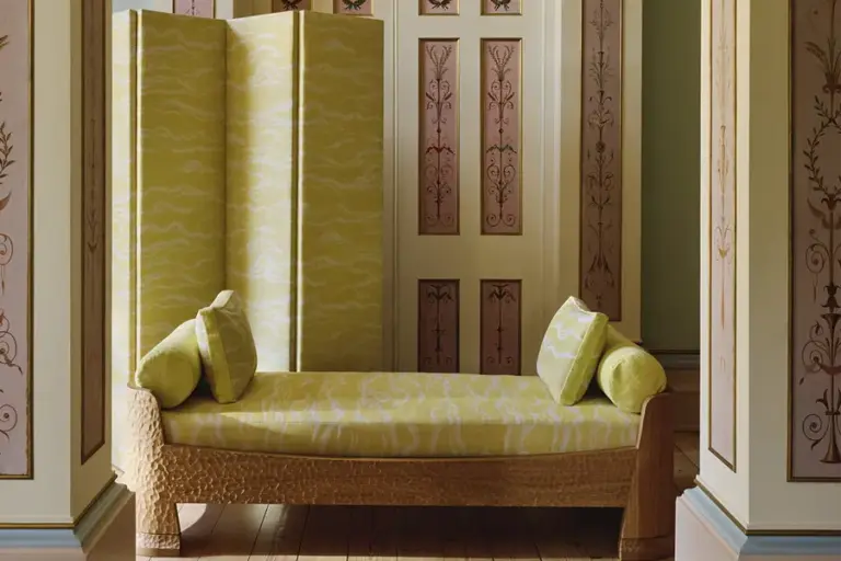yarn collective with studio Ashby new collection of upholstered furniture and fabrics